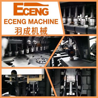 Eceng PET 6 Cavity Automatic Blow Moulding Machine Hitam Dan Putih