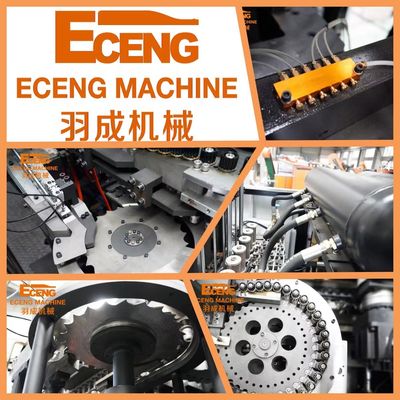 Eceng PET 6 Cavity Automatic Blow Moulding Machine Hitam Dan Putih