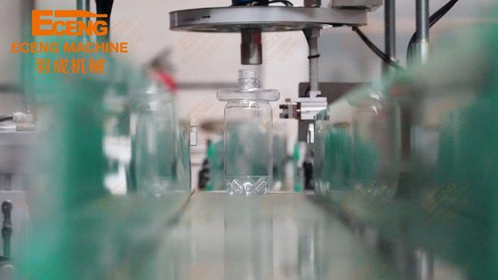 Mesin Pemotong Leher Mulut Botol Pet Servo Industri Otomatis Plastik Kustom