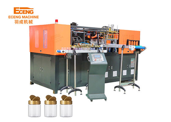 4 Mesin Blowing Cavity Jar PET Kaleng Blow Molding Plant 2,5 ton