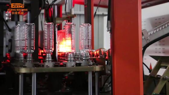 250ml Plastik PET Botol Blow Moulding Machine Mitsubishi PLC Control