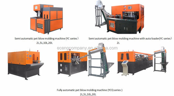 2200BPH Plastic Jerry Can Blow Moulding Machine 380V / 50HZ Dengan Mulut Leher Lebar