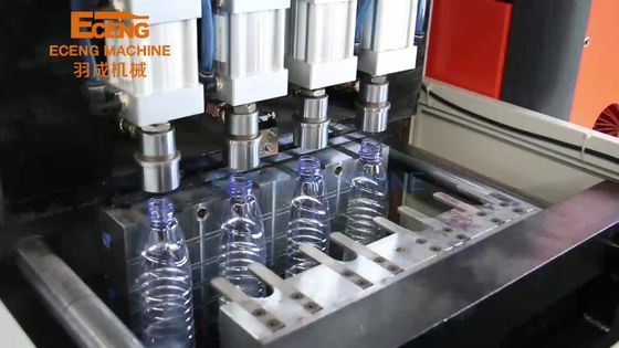SMC 4 Rongga PET Stretch Blow Moulding Machine XINJIE PLC Control