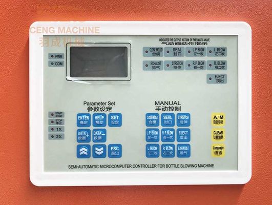 Mesin Blowing Botol Semi Otomatis 10L PET Stretch Blow Moulding 3 FASE
