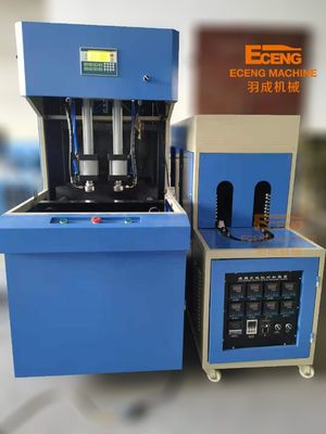 Botol Minuman 5000ml Semi Otomatis PET Stretch Blow Moulding Machine 2 Rongga